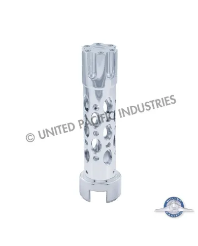 UP70650-Austin Style Gun Cylinder Gearshift Knob With 13/15/18 Speed Adapter - Chrome/Vertical
