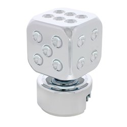 UP70654-Dice Gearshift Knob With 13/15/18 Speed Adapter - Chrome