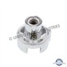 UP70664B-Gearshift Adapter W/LED Mount For Eaton-Fuller 13/15/18 Speed - Chrome/Vertical (Bulk)