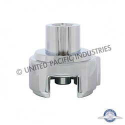 UP70664B-Gearshift Adapter W/LED Mount For Eaton-Fuller 13/15/18 Speed - Chrome/Vertical (Bulk)