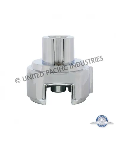 UP70664B-Gearshift Adapter W/LED Mount For Eaton-Fuller 13/15/18 Speed - Chrome/Vertical (Bulk)