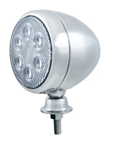 UP30659-6 High Power LED Round Work Light With Teardrop Style Chrome Housing