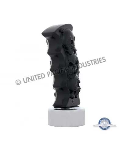 UP70668-Skulls Pistol Grip Gearshift Knob With 13/15/18 Speed Adapter - Black