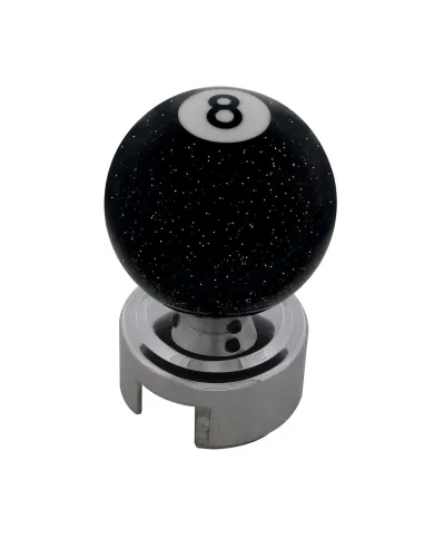 UP70686-Number 8 Pool Ball Gearshift Knob With Glitter For 13/15/18 Speed Eaton Style Shifters