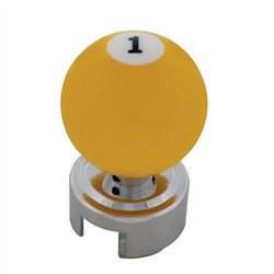 UP70687-Number 1 Pool Ball Gearshift Knob For 13/15/18 Speed Eaton Style Shifters