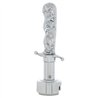 UP70696-Skull Dagger Gearshift Knob With 13/15/18 Speed Adapter - Chrome