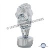 UP70709-Thread-On Skull Gearshift Knob With 13/15/18 Speed Adapter - Chrome