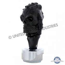 UP70710-Skull Gearshift Knob With 13/15/18 Speed Adapter - Black