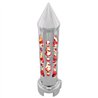 UP70721-Brooklyn Style Spike Gearshift Knob With LED 13/15/18 Speed Adapter - Chrome/Red LED