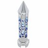 UP70722-Brooklyn Style Spike Gearshift Knob With LED 13/15/18 Speed Adapter - Chrome/Blue LED