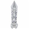 UP70723-Brooklyn Style Spike Gearshift Knob With LED 13/15/18 Speed Adapter - Chrome/White LED