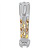 UP70724-Austin Style Gun Cylinder Gearshift Knob With LED 13/15/18 Speed Adapter - Chrome/Amber LED