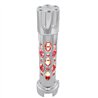 UP70725-Austin Style Gun Cylinder Gearshift Knob With LED 13/15/18 Speed Adapter - Chrome/Red LED