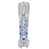 UP70726-Austin Style Gun Cylinder Gearshift Knob With LED 13/15/18 Speed Adapter - Chrome/Blue LED