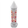 UP70737-Brooklyn Style Spike Gearshift Knob With LED 9/10 Speed Adapter - Chrome/Red LED