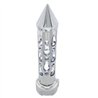 UP70739-Brooklyn Style Spike Gearshift Knob With LED 9/10 Speed Adapter - Chrome/White LED
