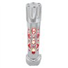 UP70741-Austin Style Gun Cylinder Gearshift Knob With LED 9/10 Speed Adapter - Chrome/Red LED