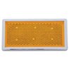 UP30703-Rectangular Quick Mount Reflector With Chrome Bezel - Amber