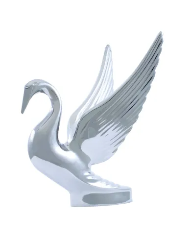 UP72001-Die-Cast Swan Hood Ornament - Chrome