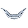 UP72005-Die-Cast Bull Horn Hood Ornament - Chrome