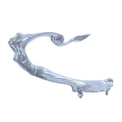 UP72019-Die-Cast Flying Goddess Hood Ornament - Chrome