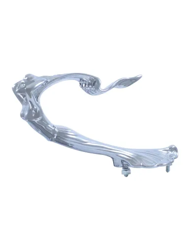 UP72019-Die-Cast Flying Goddess Hood Ornament - Chrome