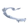 UP72019-Die-Cast Flying Goddess Hood Ornament - Chrome