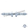 UP72026-Daytona Spike Hood Ornament - Chrome