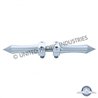 UP72029-Talladega Hood Ornament - Chrome