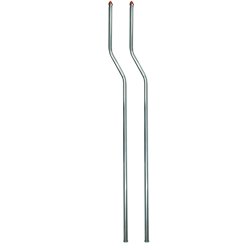 UP86068-Stainless Bumper Guide Kit With Watermelon Lens Top - Amber Lens (Pair)