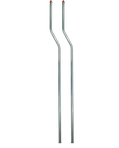 UP86068-Stainless Bumper Guide Kit With Watermelon Lens Top - Amber Lens (Pair)