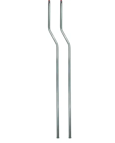 UP86070-Stainless Bumper Guide Kit With Dome Lens Top - Amber Lens (Pair)