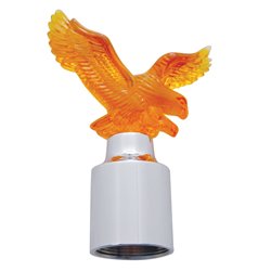 UP86086-Eagle Bumper Guide Top With Chrome Base - Amber (2-Pack)
