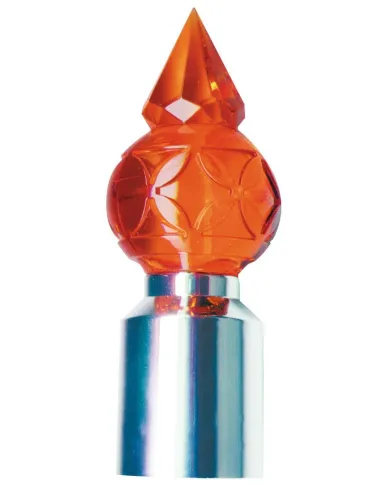 UP86109-Crystal Pyramid Ball Bumper Guide Top - Amber (2-Pack)