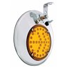 UP86505-8-1/2" 430 Stainless Steel Convex Heated Mirror With LED - Driver