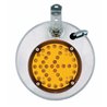 UP86506-8-1/2" 430 Stainless Steel Convex Heated Mirror With LED - Passenger