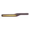 UP87992-Wood Armrest With LED Light For Peterbilt- Amber LED/Amber Lens (Pair)