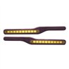 UP87992-Wood Armrest With LED Light For Peterbilt- Amber LED/Amber Lens (Pair)
