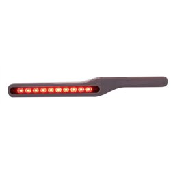 UP87993-Wood Armrest With LED Light For Peterbilt- Red LED/Red Lens (Pair)