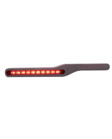 UP87993-Wood Armrest With LED Light For Peterbilt- Red LED/Red Lens (Pair)