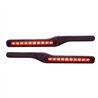 UP87993-Wood Armrest With LED Light For Peterbilt- Red LED/Red Lens (Pair)