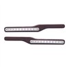 UP87997-Wood Armrest With LED Light For Peterbilt- White LED/Clear Lens (Pair)