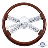 UP88127-18" Skull Steering Wheel With Hub & Horn Kit  - International