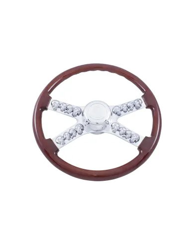UP88128-18" Skull Steering Wheel With Hub & Horn Kit  - Freightliner 1989-July 2006