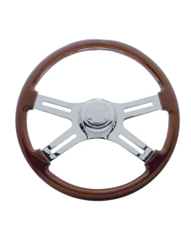 UP88130-18" 4 Spoke Steering Wheel With Hub & Horn Kit  - Freightliner 1989-July 2006