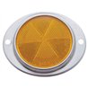 UP30709-3-3/16" Round Reflector With Aluminum Mount Base - Amber