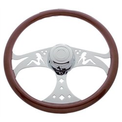 UP88131-18" Lady Steering Wheel With Hub & Horn Kit  - Freightliner 1989-July 2006