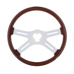 UP88217-18" Chrome 4 Spoke Steering Wheel