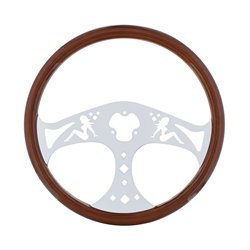 UP88219-18" Chrome Lady Steering Wheel