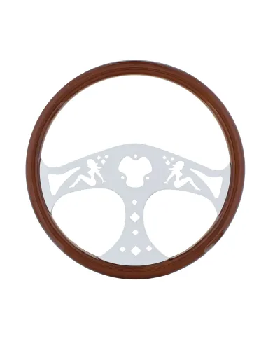 UP88219-18" Chrome Lady Steering Wheel